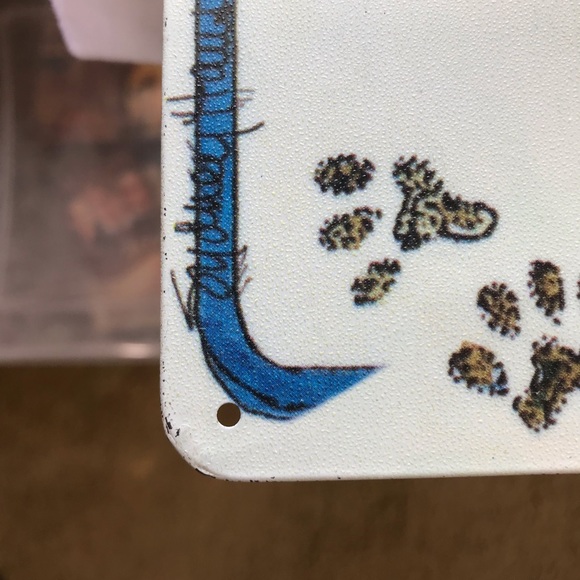 Metal Cat Sign Artwork Please Don’t Let The Cat Out. No Matter What It Tells U - Picture 7 of 9